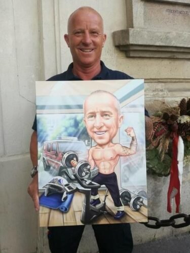 Click to view full screen Caricature en cadeau photo review